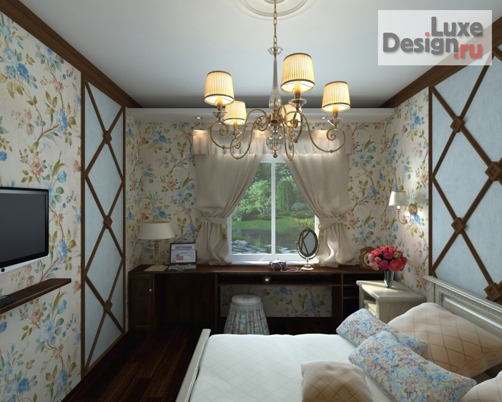 Дизайн интерьера спальни "Спальня прованс" (фото 3)