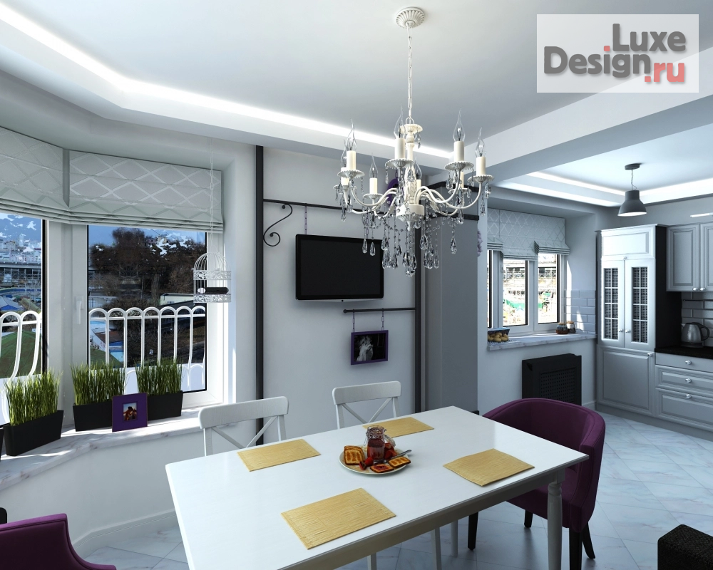 Дизайн интерьера кухни "Кухня-столовая" (фото 6)