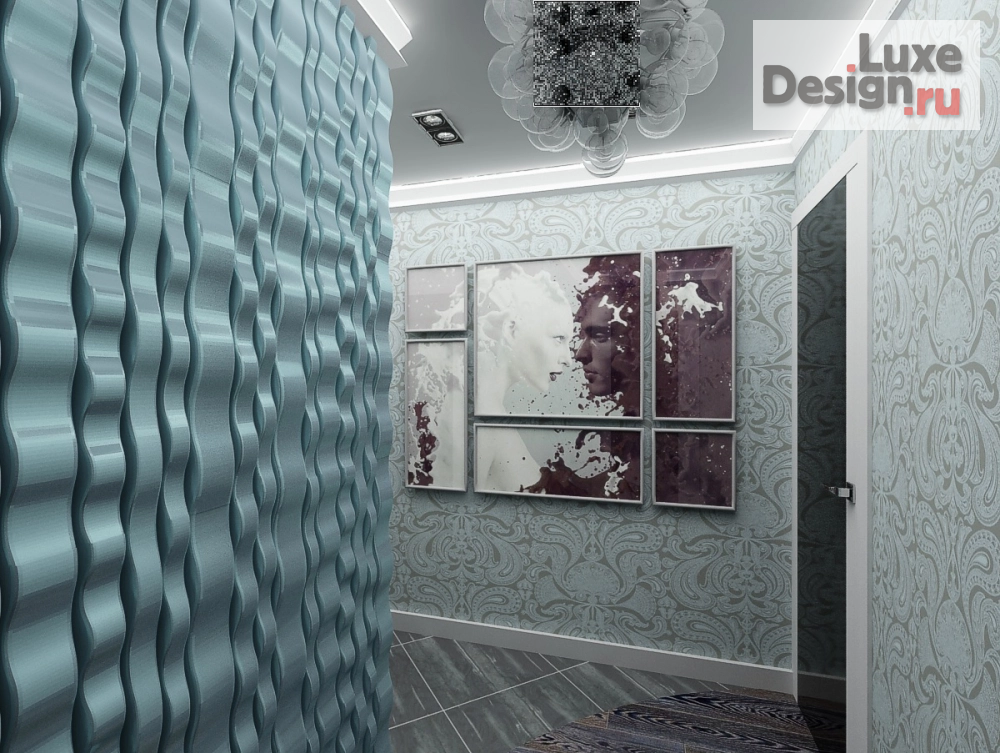 Дизайн интерьера четырехкомнатной квартиры "кухня-гостиная-холл в 4-комнатной квартире" (фото 10)