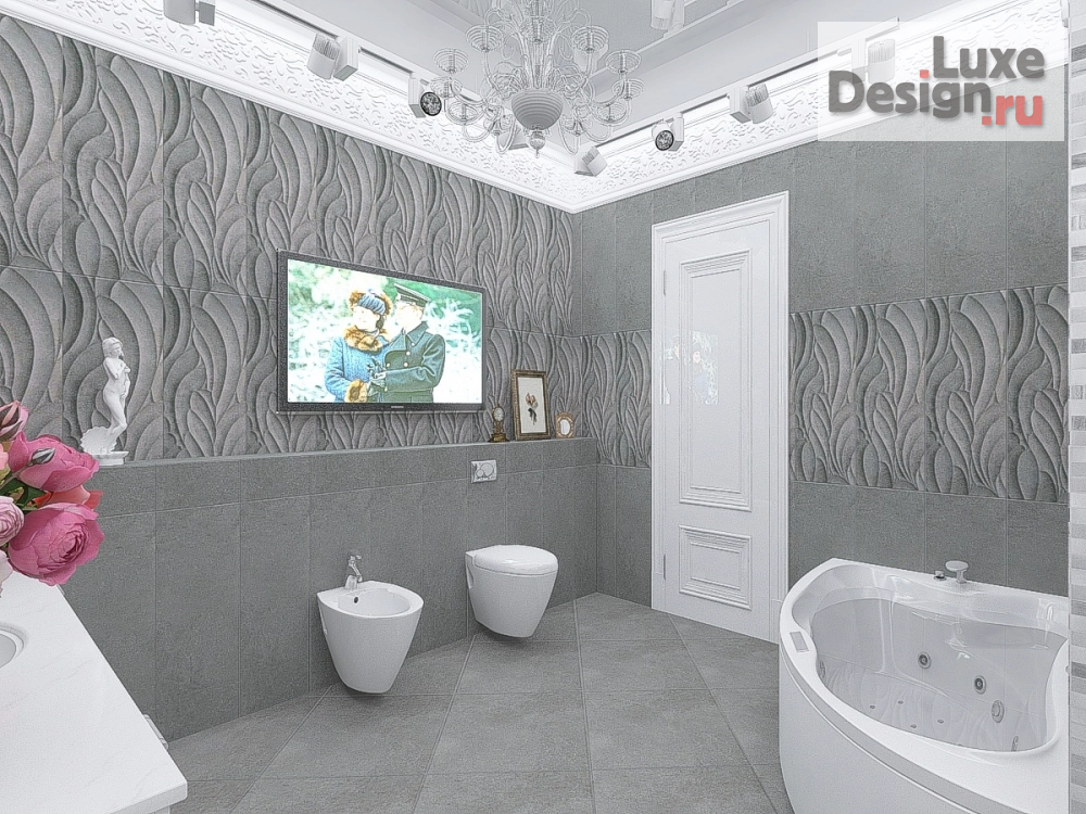 Дизайн интерьера ванной "ванная комната в частном домовладении" (фото 2)