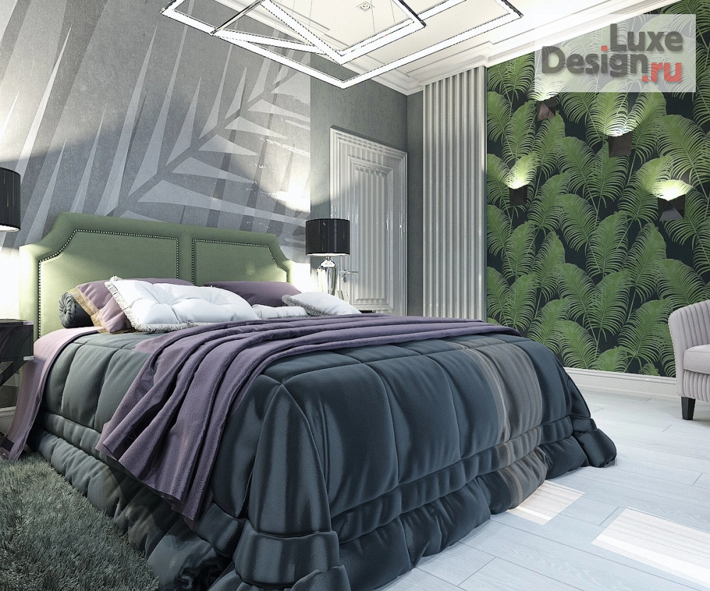 Дизайн интерьера спальни "Гостевая спальня в 3-комнатной квартире" (фото 1)