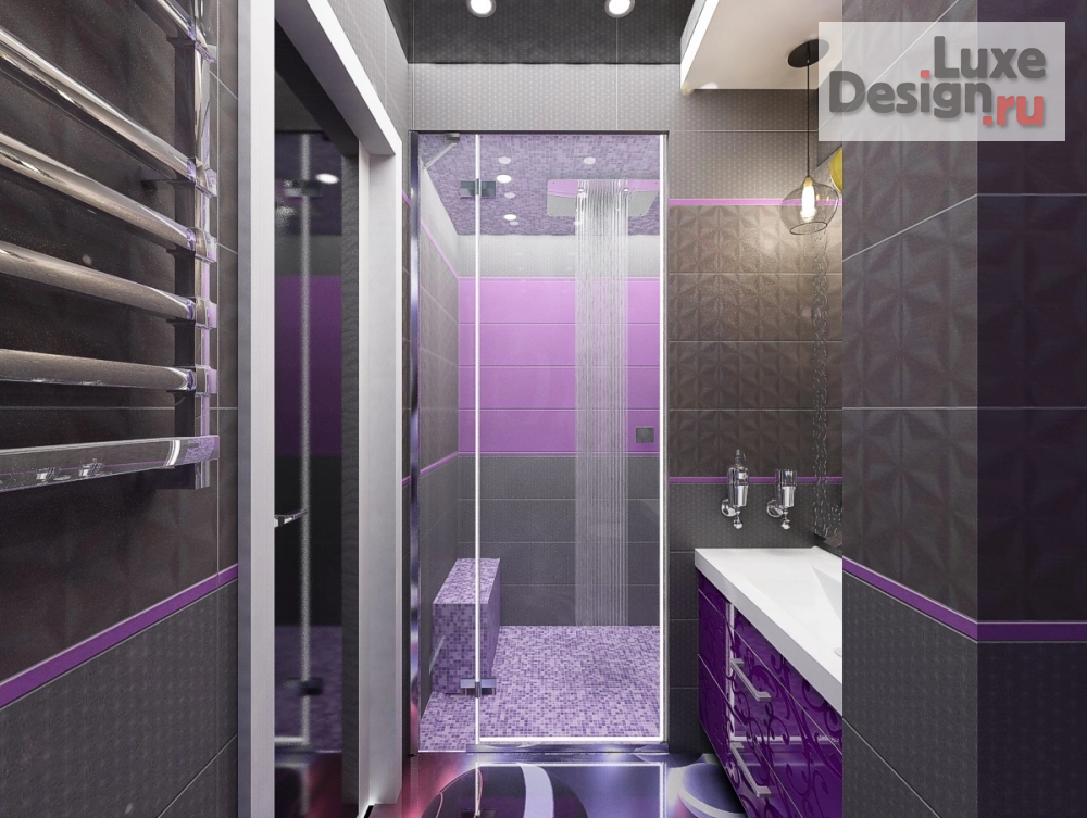 Дизайн интерьера ванной "ванная комната в 4-комнатной квартире" (фото 2)