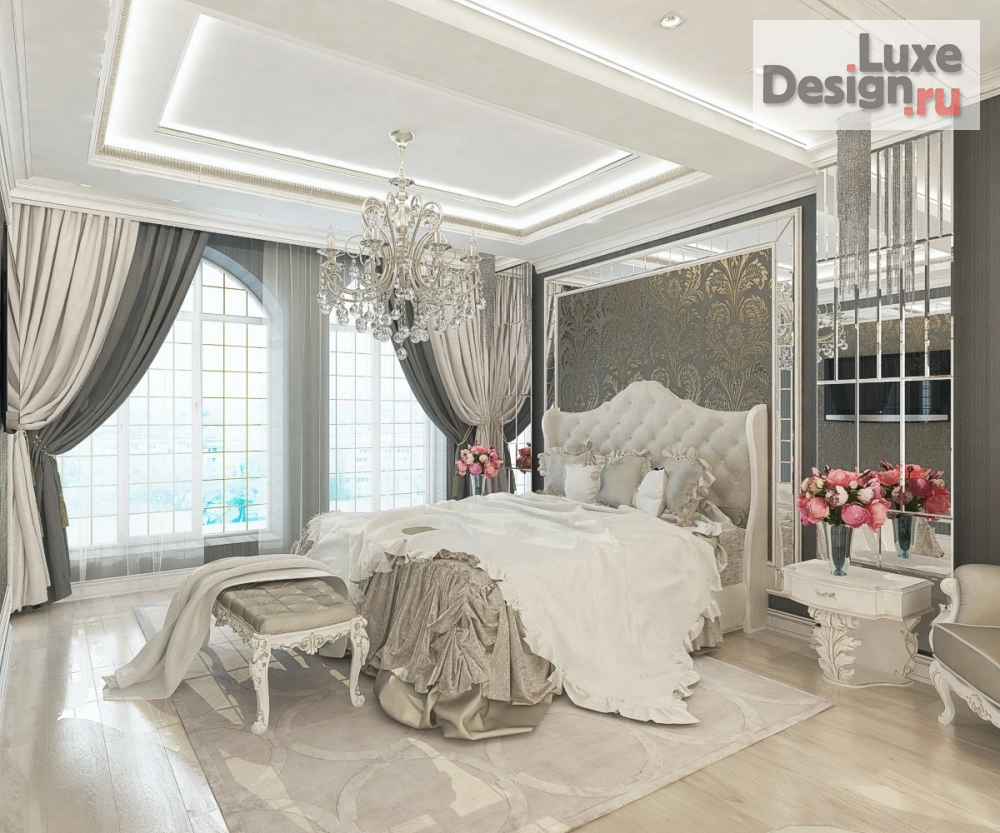 Дизайн интерьера спальни "Спальня в 4-комнатной квартире г.Черкесск" (фото 3)