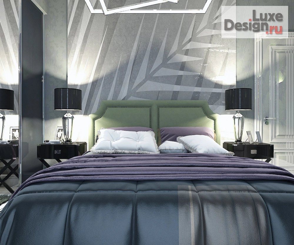 Дизайн интерьера спальни "Гостевая спальня в 3-комнатной квартире" (фото 2)