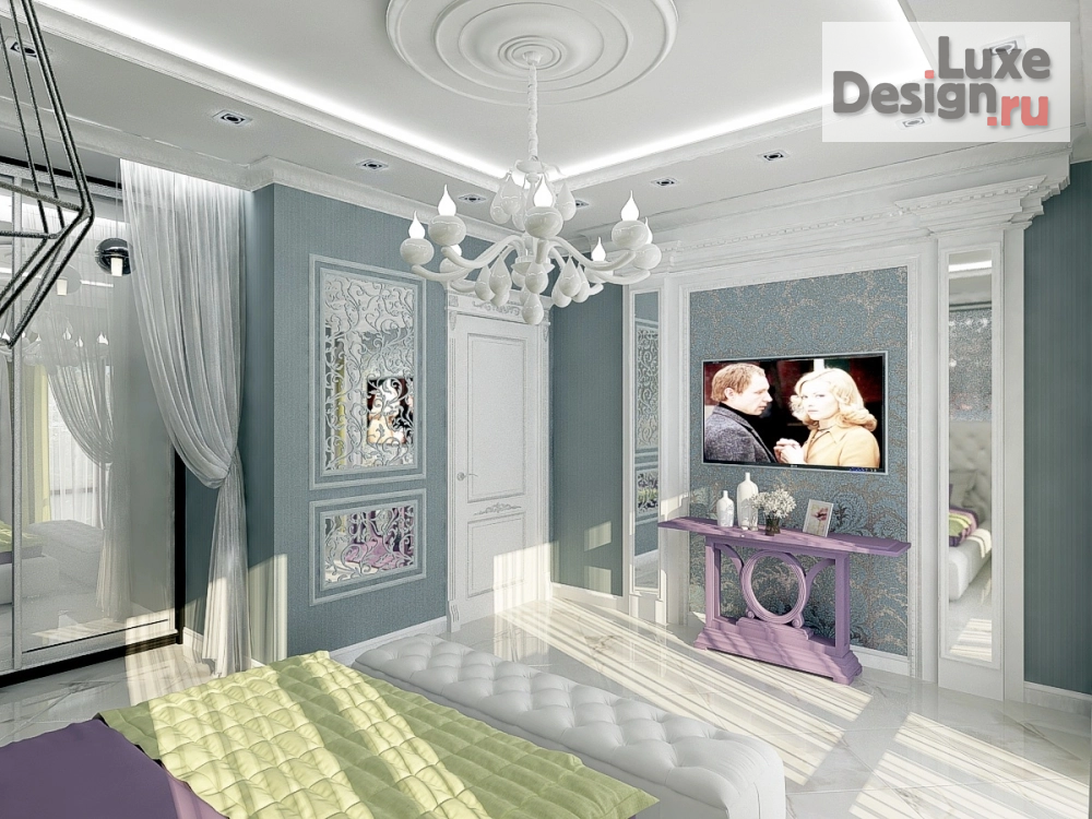 Дизайн интерьера спальни "спальня в частном домовладении" (фото 2)