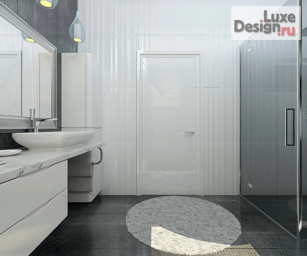 Дизайн интерьера ванной "Дизайн ванной комнаты в частном домовладении 3" (фото 2)