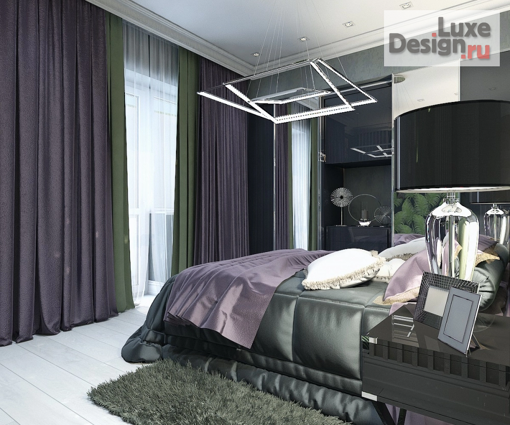 Дизайн интерьера спальни "Гостевая спальня в 3-комнатной квартире" (фото 3)