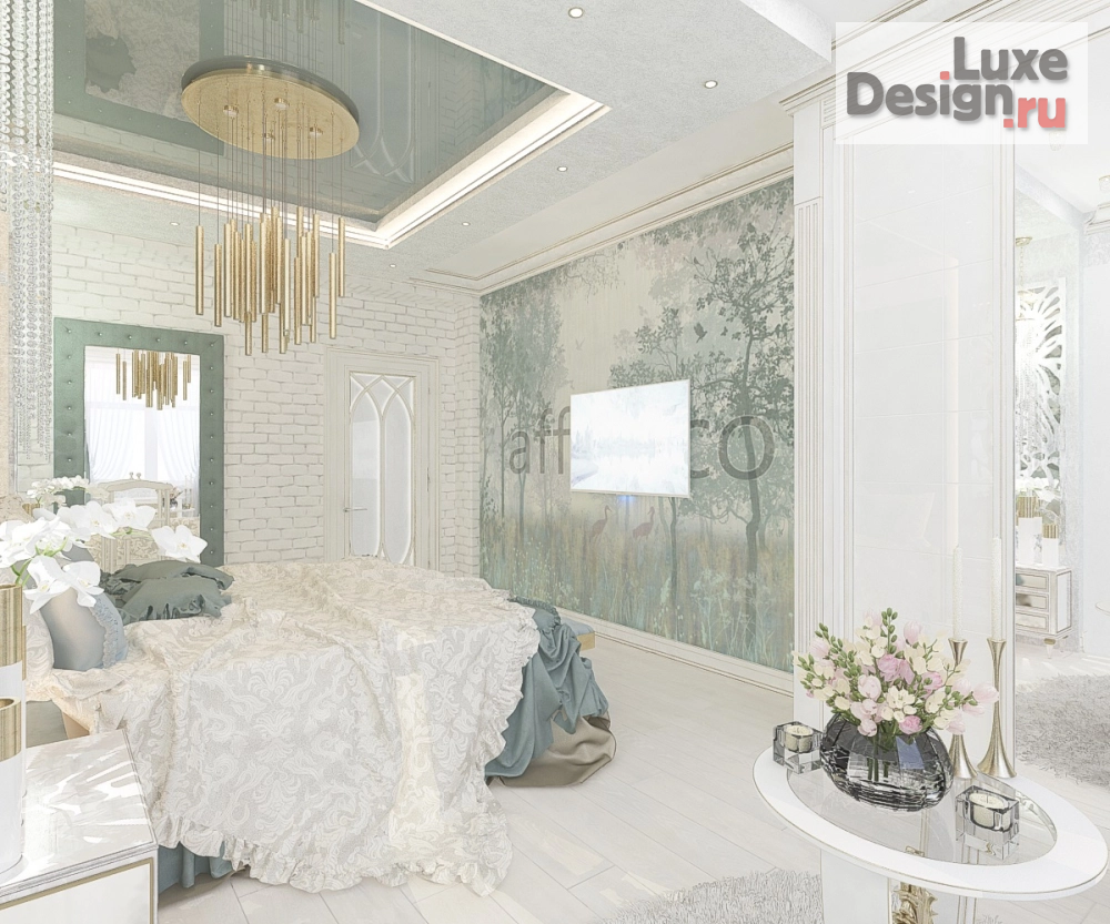 Дизайн интерьера спальни "Спальня в 4-комнатной квартире" (фото 3)