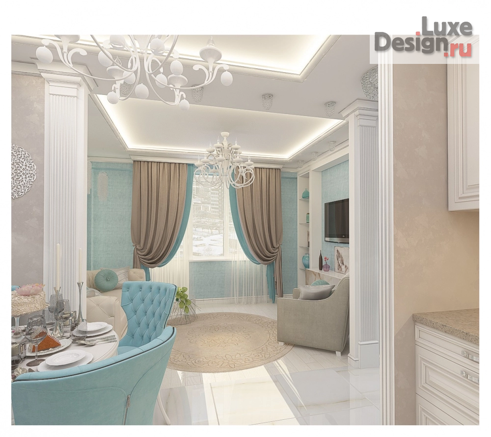 Дизайн интерьера кухни "Кухня-в 2-комнатной квартире" (фото 3)