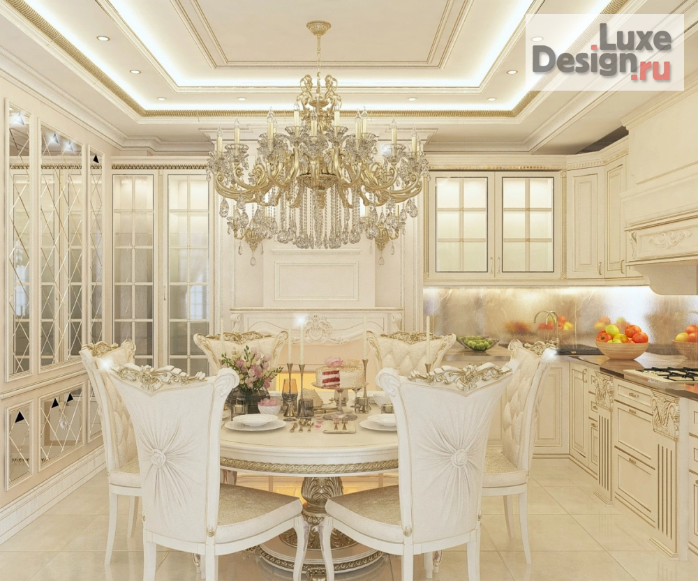 Дизайн интерьера кухни "Кухня в 4-комнатной квартире" (фото 1)