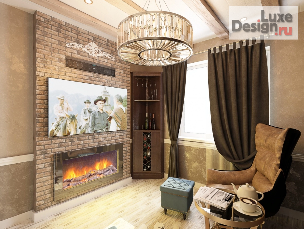 Дизайн интерьера кабинета "кабинет в 4-комнатной квартире" (фото 4)