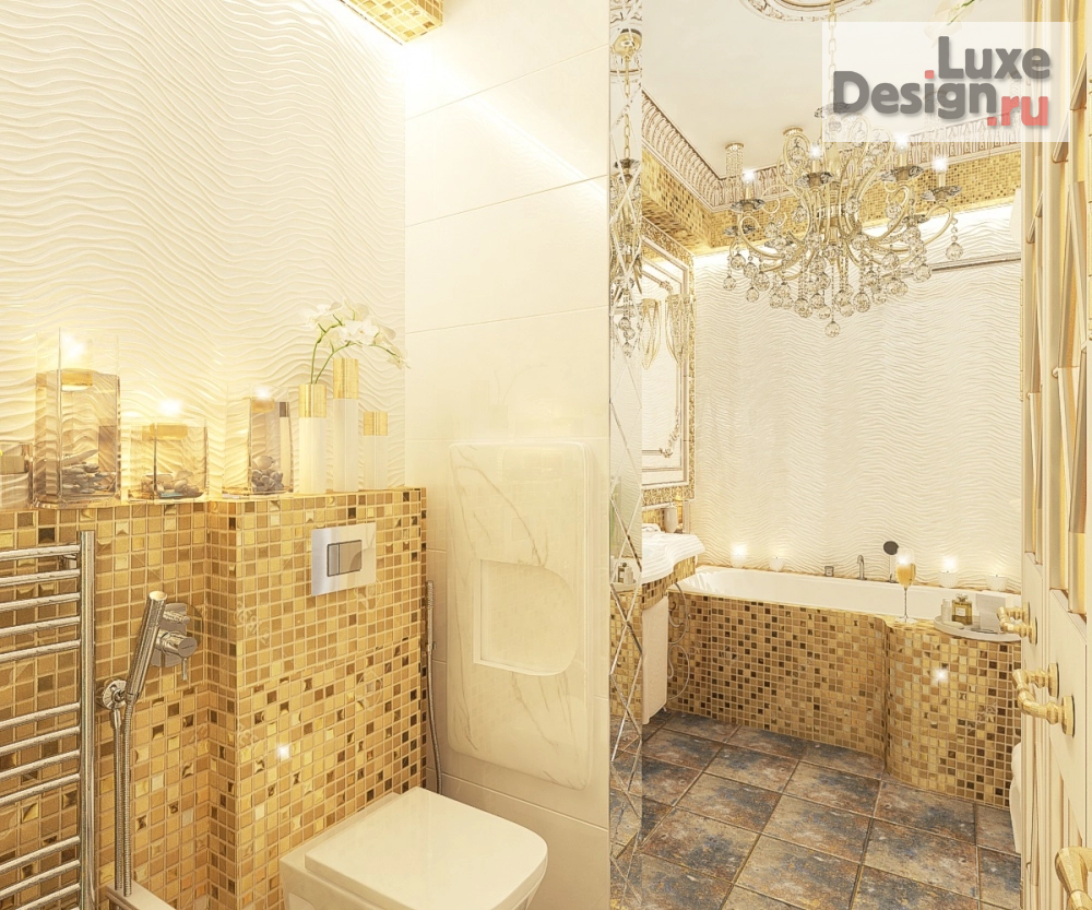 Дизайн интерьера ванной "Ванная комната в частном домовладении" (фото 4)