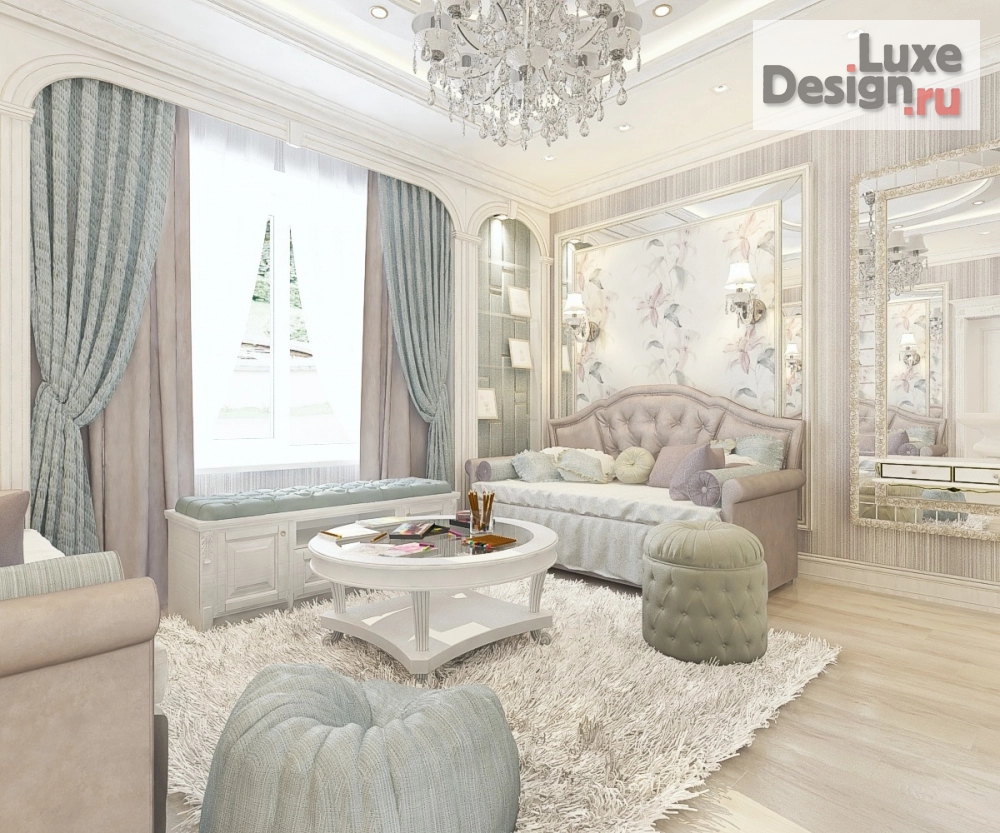 Дизайн интерьера детской "Детская для двух девочек в частном домовладении" (фото 5)