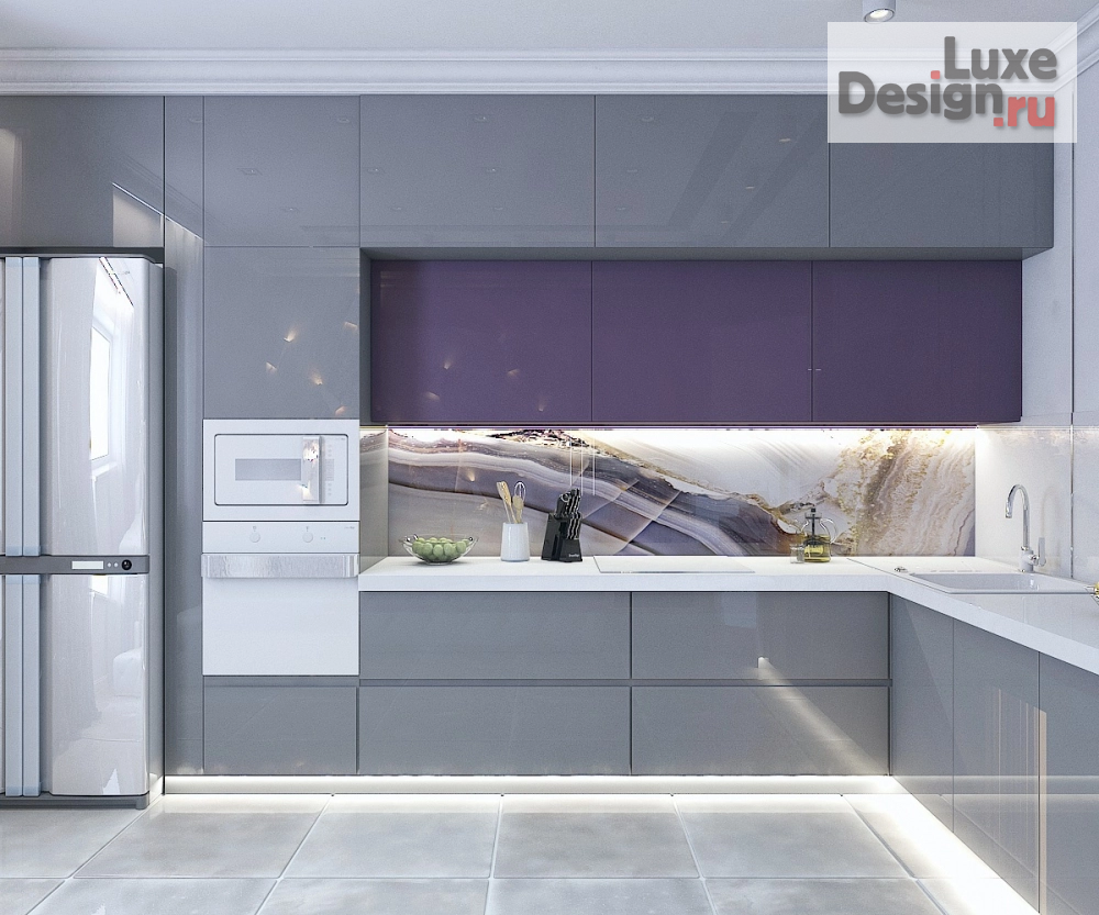 Дизайн интерьера кухни "Столовая группа в кухне (3-комнатная квартира г.Краснодар)" (фото 4)