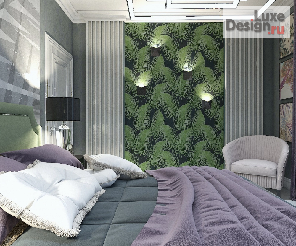 Дизайн интерьера спальни "Гостевая спальня в 3-комнатной квартире" (фото 5)