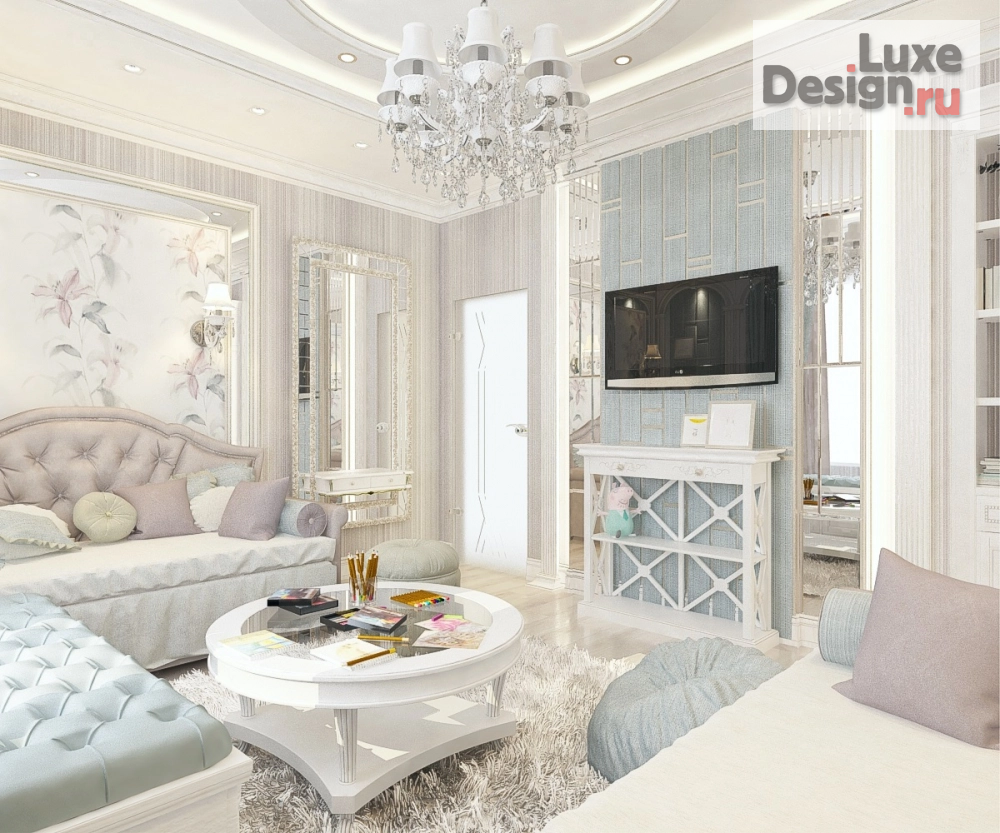 Дизайн интерьера детской "Детская для двух девочек в частном домовладении" (фото 6)