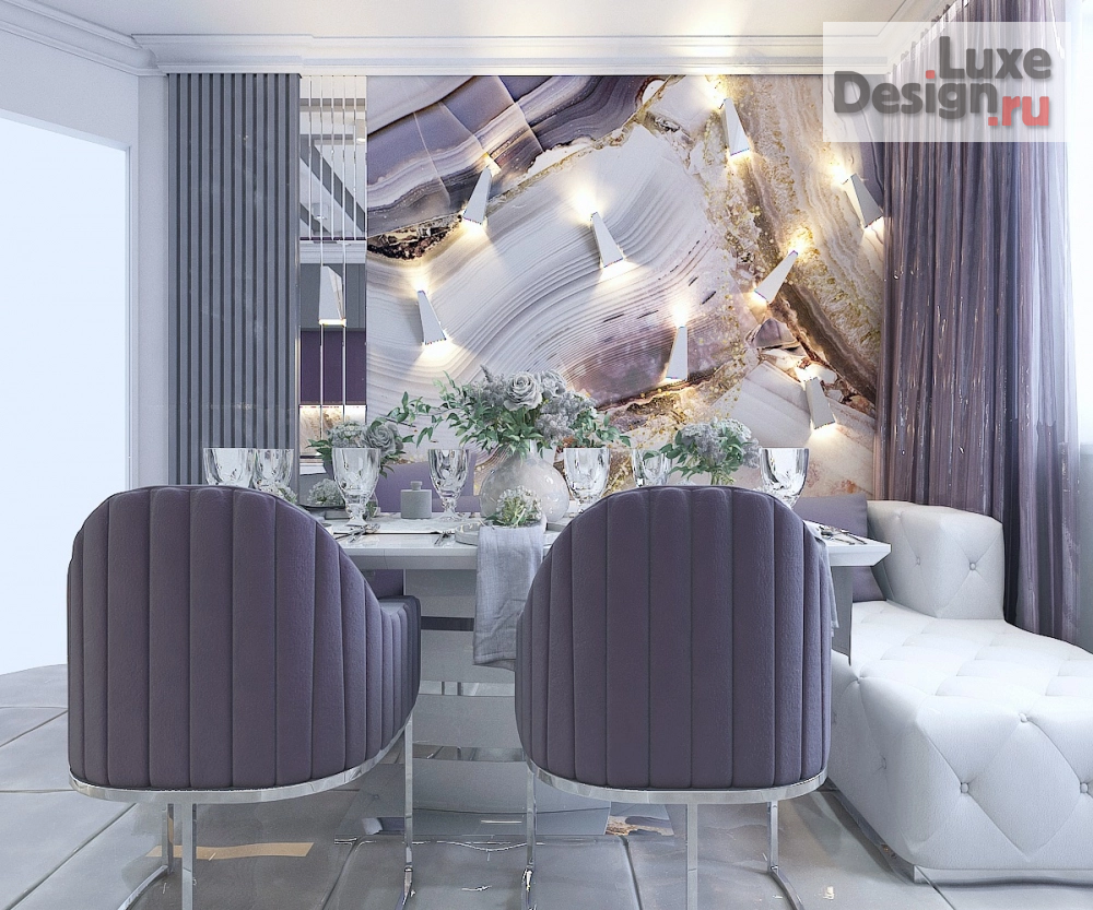 Дизайн интерьера кухни "Столовая группа в кухне (3-комнатная квартира г.Краснодар)" (фото 5)