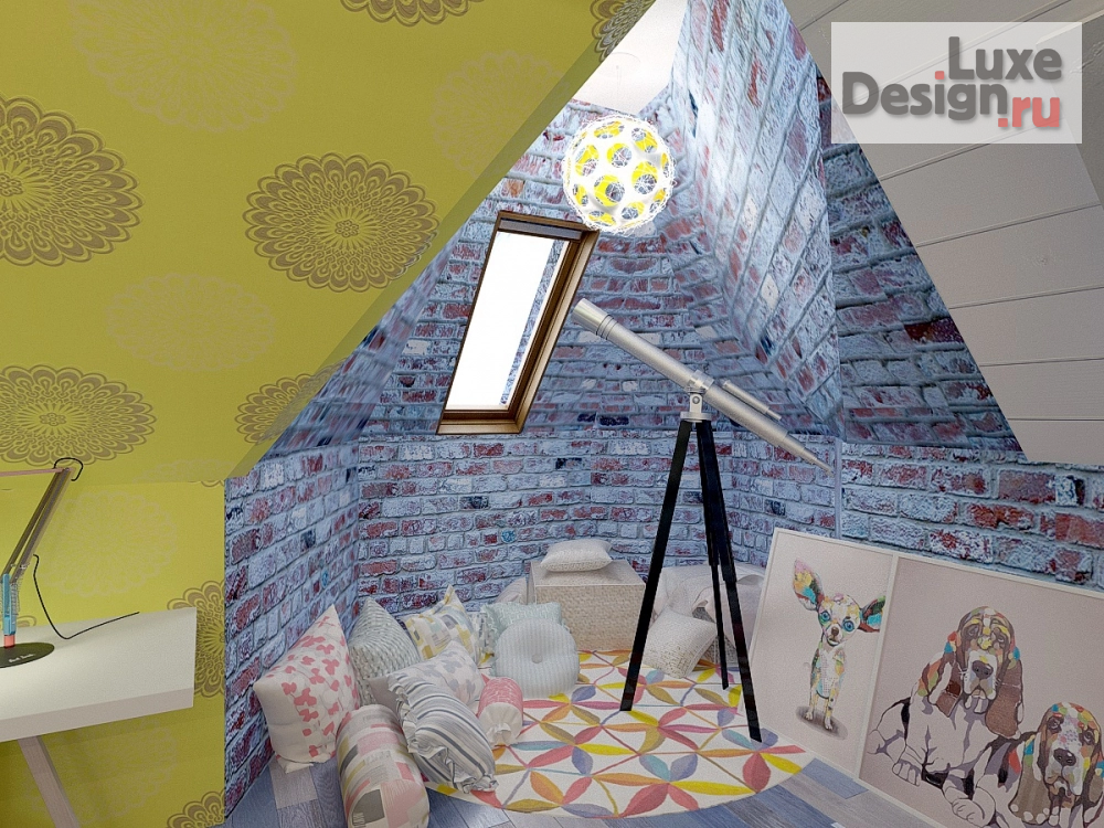 Дизайн интерьера мансарды "мансарда в частном домовладении" (фото 7)