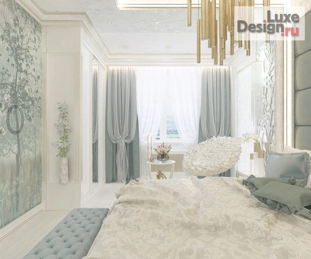 Дизайн интерьера спальни "Спальня в 4-комнатной квартире" (фото 7)