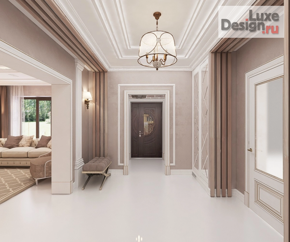 Дизайн интерьера гостиной "Гостиная в частном домовладении" (фото 6)