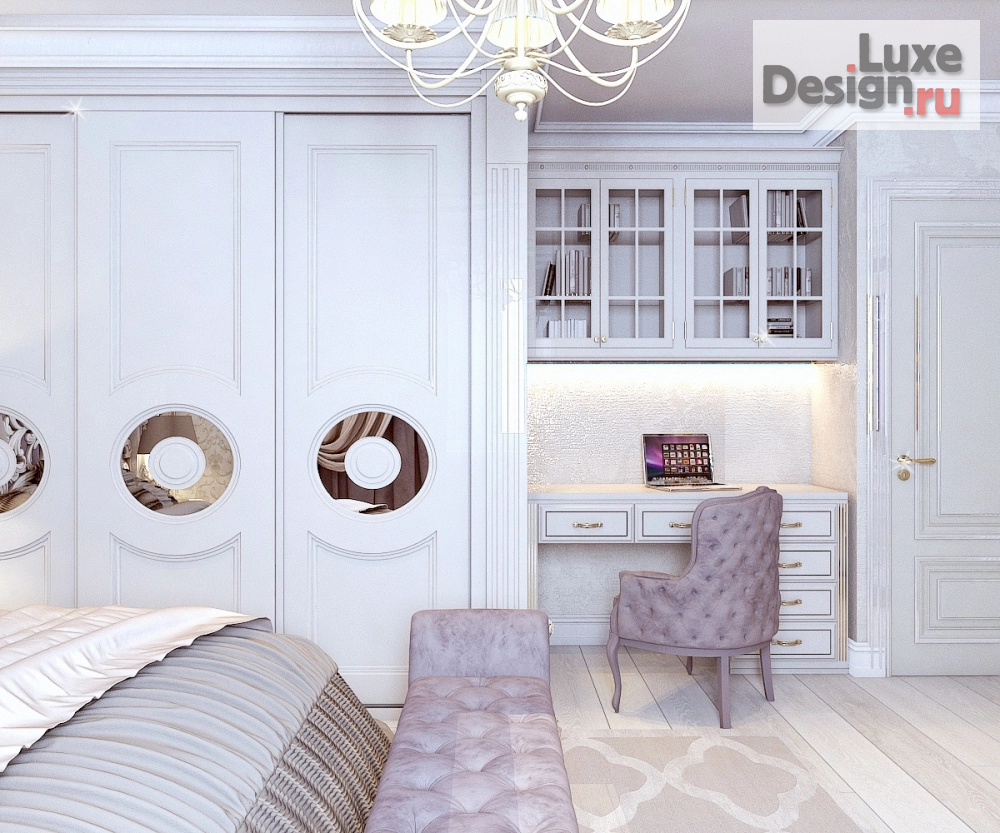 Дизайн интерьера спальни "Спальня в 3-комнатной квартире" (фото 7)