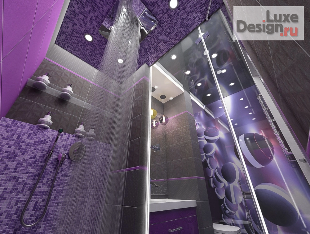 Дизайн интерьера ванной "ванная комната в 4-комнатной квартире" (фото 8)