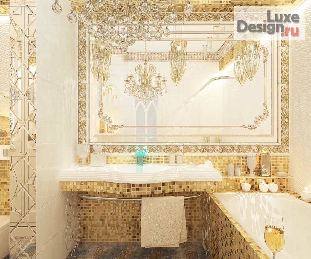 Дизайн интерьера ванной "Ванная комната в частном домовладении" (фото 8)