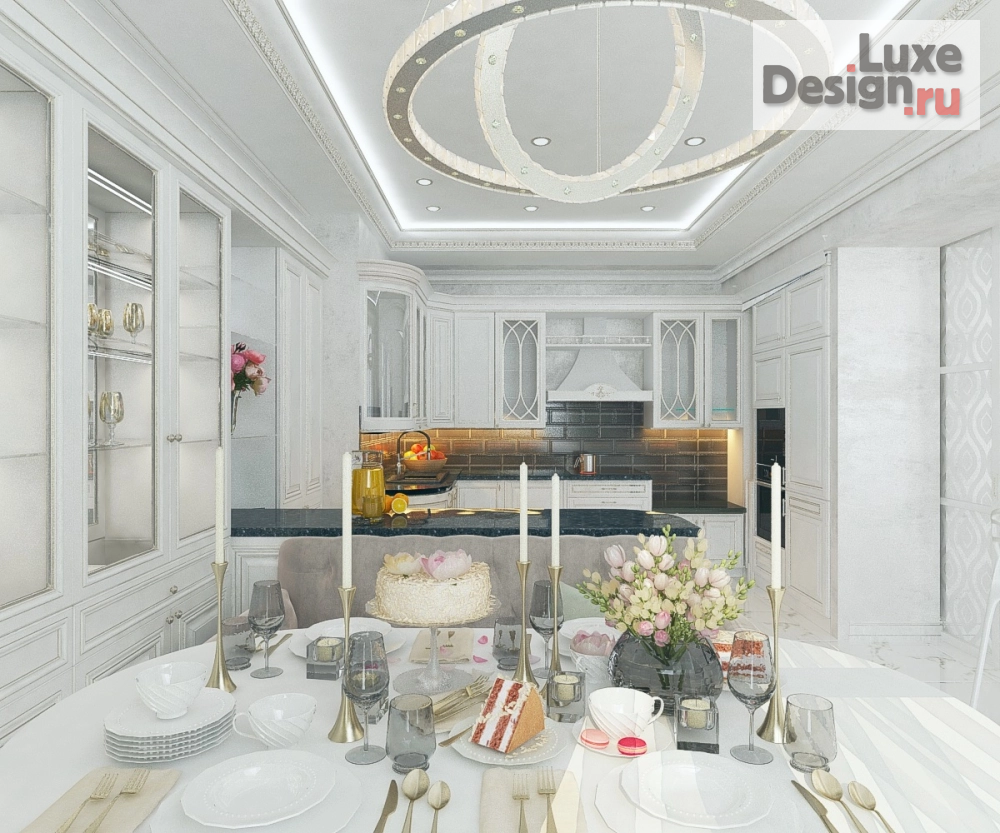 Дизайн интерьера гостиной "Гостиная в 3-комнатной квартире (вар.2)" (фото 4)