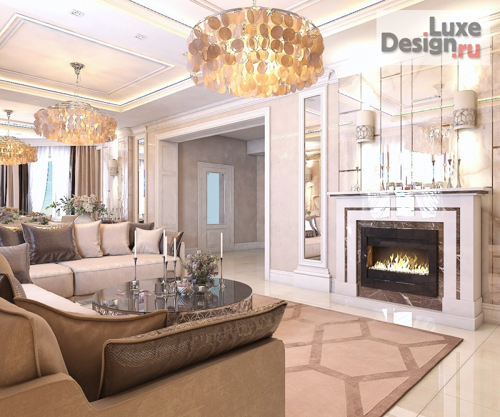 Дизайн интерьера гостиной "Зона тв в гостиной в частном домовладении  " (фото 6)