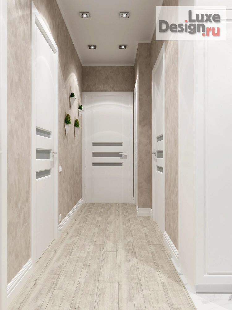 Дизайн интерьера трехкомнатной квартиры "Светлая прихожая" (фото 3)