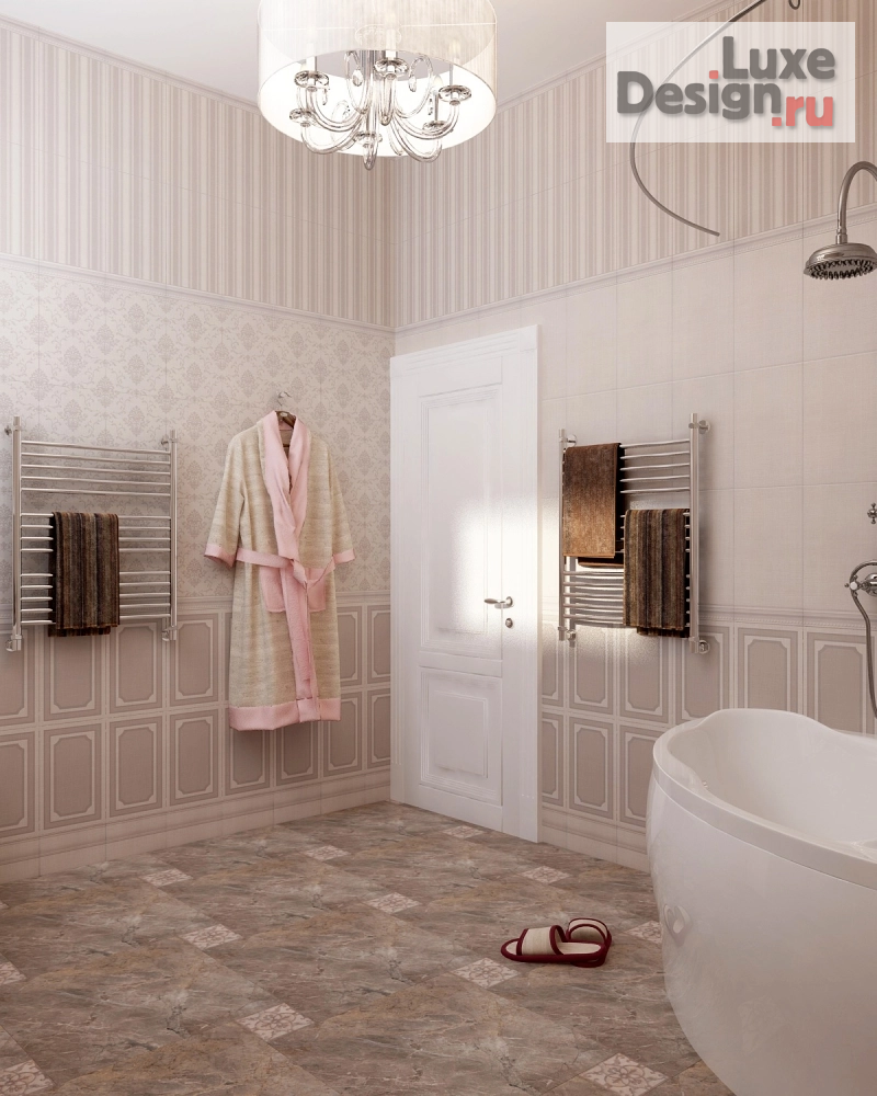 Дизайн интерьера загородного дома "Ванная комната в загородном доме " (фото 4)