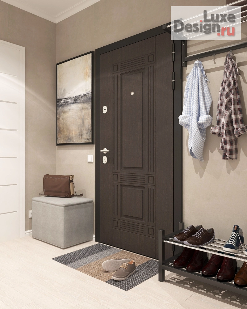 дизайн интерьера гардеробной "Прихожая и гардеробная для молодого человека" (фото 4)