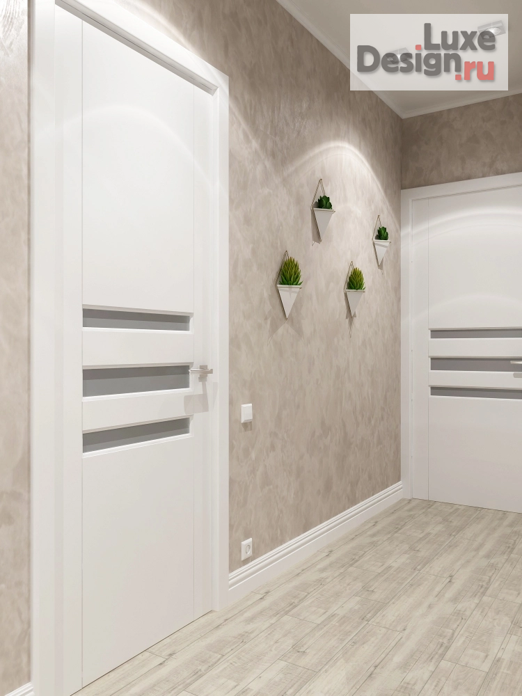 Дизайн интерьера трехкомнатной квартиры "Светлая прихожая" (фото 5)