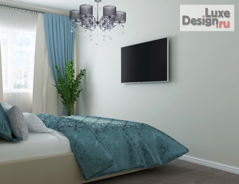 Дизайн интерьера двухкомнатной квартиры "Нежная спальня" (фото 5)