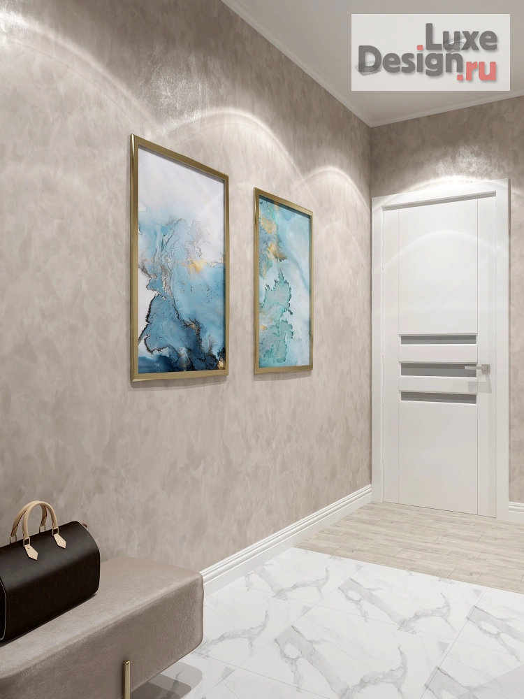 Дизайн интерьера трехкомнатной квартиры "Светлая прихожая" (фото 8)