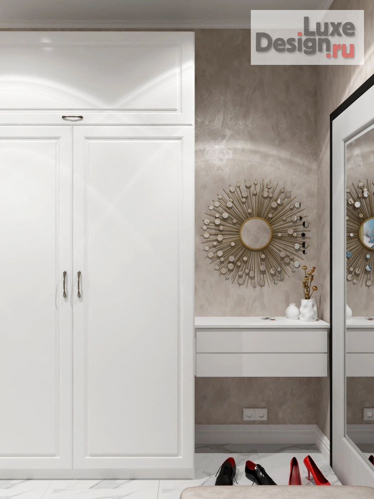 Дизайн интерьера трехкомнатной квартиры "Светлая прихожая" (фото 9)