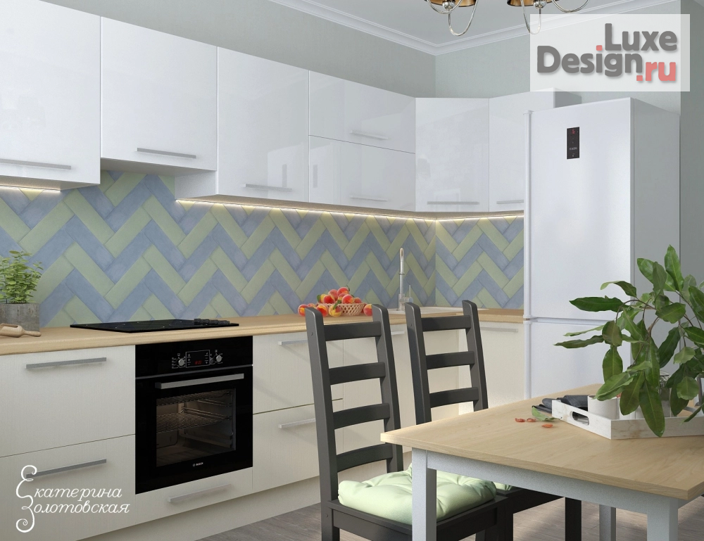 Дизайн интерьера кухни "КУХНЯ ДЛЯ МОЛОДОГО ЧЕЛОВЕКА" (фото 4)