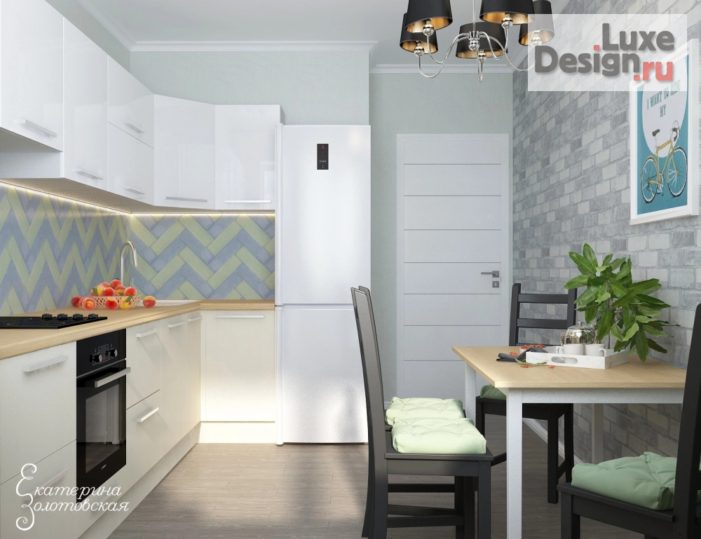 Дизайн интерьера кухни "КУХНЯ ДЛЯ МОЛОДОГО ЧЕЛОВЕКА" (фото 5)