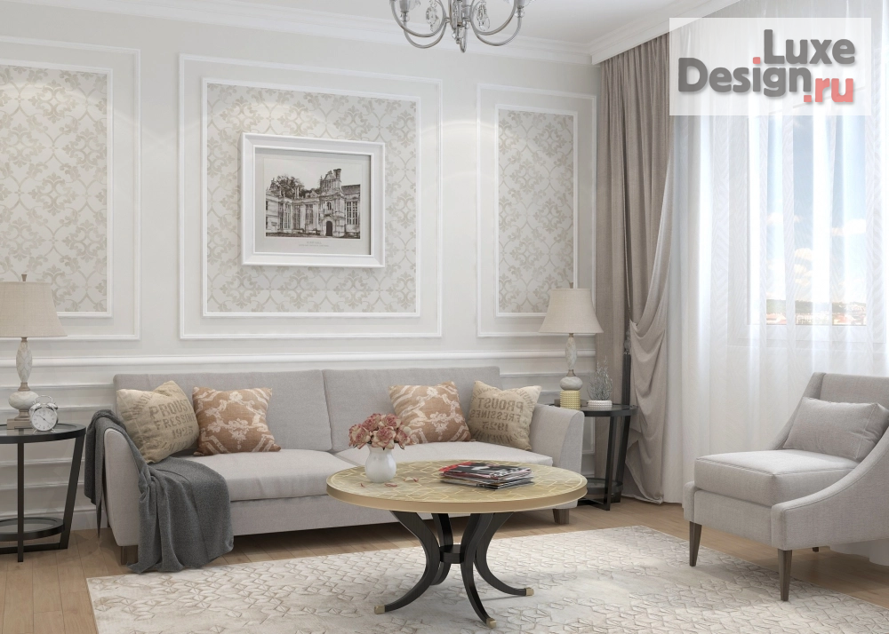 Дизайн интерьера гостиной "Фрагмент гостиной" (фото 1)