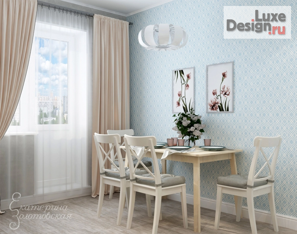 Дизайн интерьера кухни "НЕЖНАЯ КУХНЯ " (фото 5)