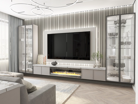 Дизайн интерьера частного интерьера в Ставрополе "Кухня-гостиная для холостяка в современном стиле"