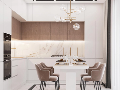 Дизайн интерьера в Ставрополе "Белый минимализм"