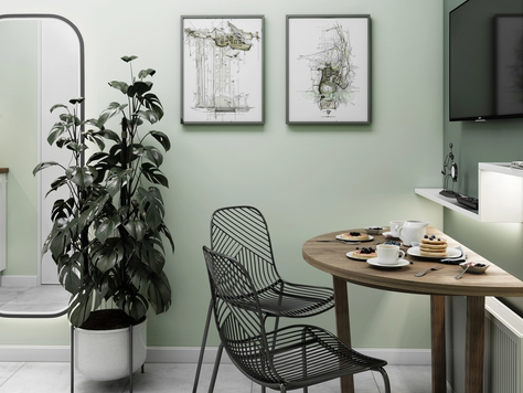 Дизайн интерьера лечебного учреждения в Ставрополе "Комната персонала в стоматологическом кабинете"