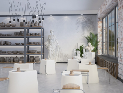 Дизайн интерьера офиса в Ставрополе "Студия гончарного ремесла."