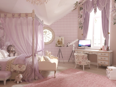 Дизайн интерьера в Ставрополе "Комната для девочки"