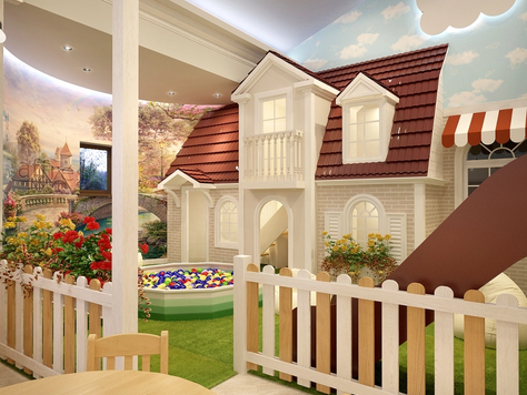 Дизайн интерьера кафе в Ставрополе "Детское кафе"