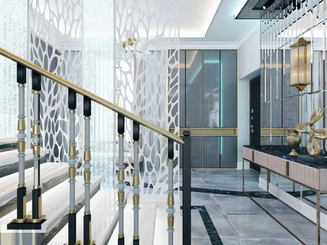 Дизайн интерьера коттеджа в Ставрополе "Холл в частном домовладении"